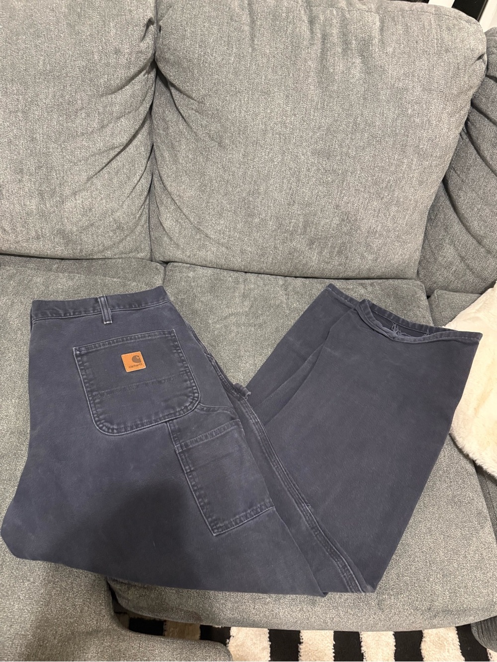 Carhartt Men's Cargo Pants in Navy Blue
